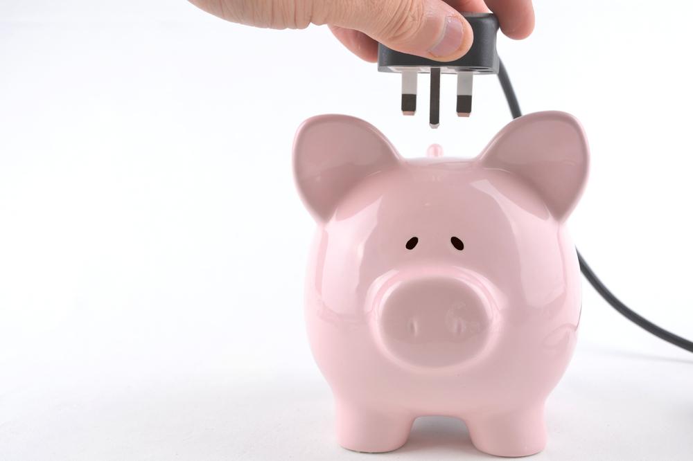 Piggybank with socket