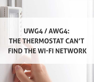 UWG4 / AWG4: The Thermostat Can't Connect to the Wi-Fi Network