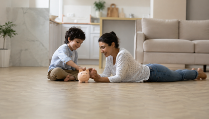 warm vinyl flooring with electric radiant floor heating system in modern living space