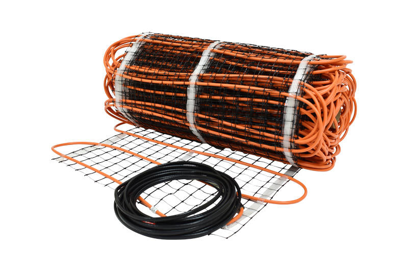 Radiant floor heating mats for concrete slabs and floors
