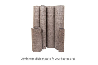 ThermoFloor electric radiant floor heating mat with integrated underlayment for floating floors