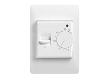 Basic thermostat for controlling electric radiant floor heating cables and mats