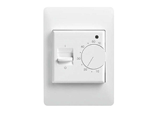Basic thermostat for controlling electric radiant floor heating cables and mats