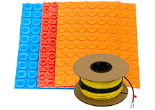 Electric Radiant Floor Heating Cable for tile and stone including Schluter Ditra membrane 