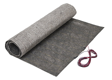 ThermoFloor electric radiant floor heating mat with integrated underlayment for floating floors